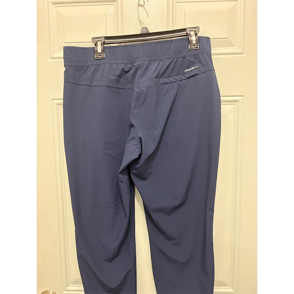 Eddie Bauer Traveler Pants Womens Size M Navy Blue Pull-On Stretch - Picture 5 of 8